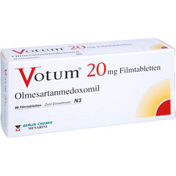 Abbildung: Votum 20 mg Filmtabletten 98 St, Filmtabletten PZN 02170137