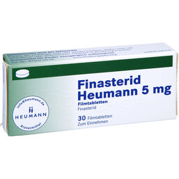 Abbildung: Finasterid Heumann 5 mg Filmtabletten 30 St, Filmtabletten PZN 02170930