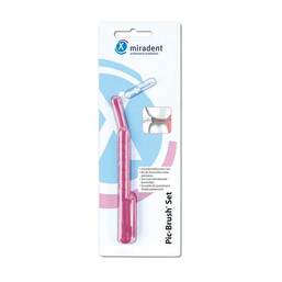 Abbildung: Miradent Interd.Bürste Pic-Brush 1er Set pink tr. 1 St, Zahnbürste PZN 02172254