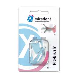 Abbildung: Miradent Interdentalbürste Pic-Brush fein weiß 6 St, Zahnbürste PZN 02172426