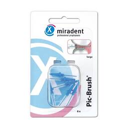 Abbildung: Miradent Interdentalbürste Pic-Brush large blau 6 St, Zahnbürste PZN 02172449