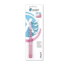 Abbildung: Miradent Spitzbürsten-Kit I-Prox P pink trans. 1 St, Zahnbürste PZN 02172627