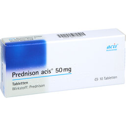 Abbildung: Prednison Acis 50 mg Tabletten 10 St, Tabletten PZN 02173472