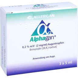 Abbildung: Alphagan Augentropfen 3X5 ml, Augentropfen PZN 02178044