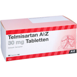 Abbildung: Telmisartan AbZ 30 mg Tabletten 98 St, Tabletten PZN 02179492