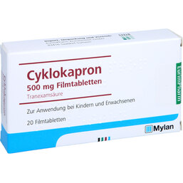Abbildung: Cyklokapron Filmtabletten 20 St, Filmtabletten PZN 02179724