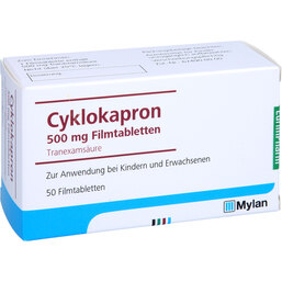 Abbildung: Cyklokapron Filmtabletten 50 St, Filmtabletten PZN 02179730