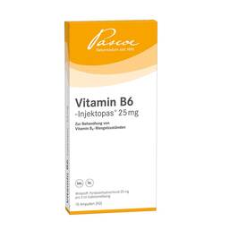 Abbildung: Vitamin B6 Injektopas 25 mg Injektionslösung Injektionslösung, 10X2 ml PZN 02180182