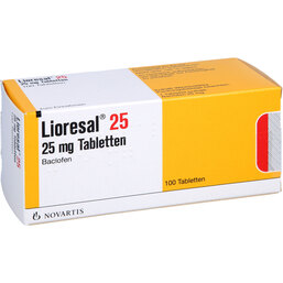 Abbildung: Lioresal 25 Tabletten 100 St, Tabletten PZN 02181247