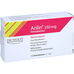 Abbildung: Arilin 250 Filmtabletten 12 St, Filmtabletten PZN 02182637