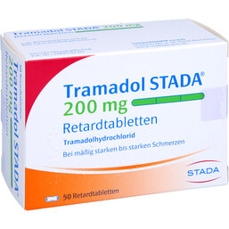 Abbildung: Tramadol STADA 200 mg Retardtabletten 50 St, Retard-Tabletten PZN 02186670