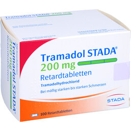 Abbildung: Tramadol STADA 200 mg Retardtabletten 100 St, Retard-Tabletten PZN 02186687