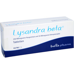 Abbildung: Lysandra beta Tabletten 63 St, Tabletten PZN 02186983