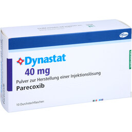 Abbildung: Dynastat 40 mg Pulver zur Herstellung einer Injektionslsg 10 St, Trockensubstanz ohne Lösu PZN 02187623