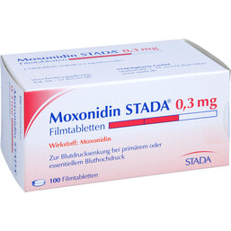 Abbildung: Moxonidin STADA 0,3 mg Filmtabletten 100 St, Filmtabletten PZN 02188798