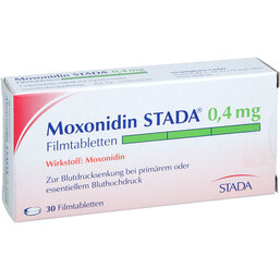 Abbildung: Moxonidin STADA 0,4 mg Filmtabletten 30 St, Filmtabletten PZN 02188841