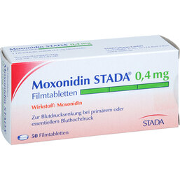 Abbildung: Moxonidin STADA 0,4 mg Filmtabletten 50 St, Filmtabletten PZN 02188858