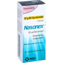 Abbildung: Nasonex 60 Sprühstöße Nasenspray 10 g, Nasenspray PZN 02193150
