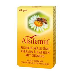 Abbildung: Alsifemin Gelee Royal + Vitamin E Kapseln mit Ginseng Kapseln, 60 St PZN 02201234
