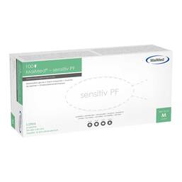 Abbildung: Maimed Handschuhe Sensitiv puderfrei Größe M 100 St, Handschuhe PZN 02207998