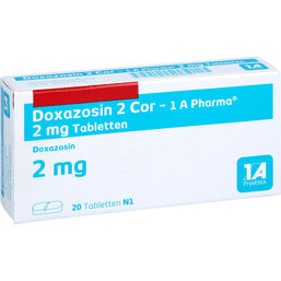 Abbildung: Doxazosin 2 Cor 1A Pharma Tabletten 20 St, Tabletten PZN 02208756