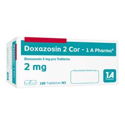 Abbildung: Doxazosin 2 Cor 1A Pharma Tabletten 100 St, Tabletten PZN 02210049