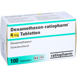 Abbildung: Dexamethason ratiopharm 4 mg 100 St, Tabletten PZN 02214768