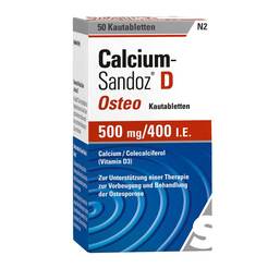 Abbildung: Calcium Sandoz D Osteo Kautabletten Kautabletten, 50 St PZN 02227788