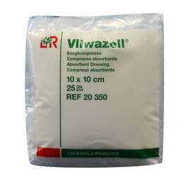 Abbildung: Vliwazell Kompressen 10x10cm 25 St, Kompressen PZN 02232708