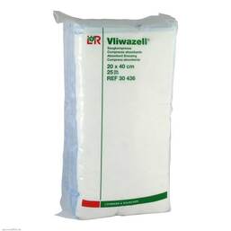 Abbildung: Vliwazell Kompressen 20x40cm 25 St, Kompressen PZN 02232884
