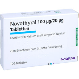 Abbildung: Novothyral 100 Tabletten 100 St, Tabletten PZN 02233688