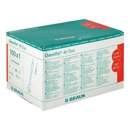 Abbildung: Omnifix Duo 40 Insulin Einma Spritzen, 100X1 ml PZN 02240903