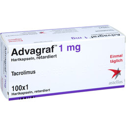 Abbildung: Advagraf 1 mg Hartkapseln retardiert 100 St, Retard-Kapseln PZN 02244539