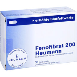 Abbildung: Fenofibrat 200 Heumann Kapse 30 St, Hartkapseln PZN 02245125
