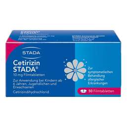 Abbildung: Cetirizin STADA 10 mg Filmtabletten Filmtabletten, 50 St PZN 02246610