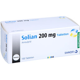 Abbildung: Solian 200 mg Tabletten 100 St, Tabletten PZN 02246917