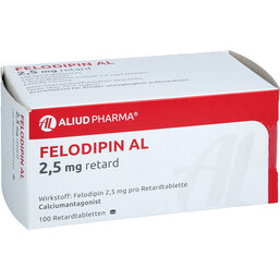 Abbildung: Felodipin AL 2,5 mg retard T 100 St, Retard-Tabletten PZN 02252958