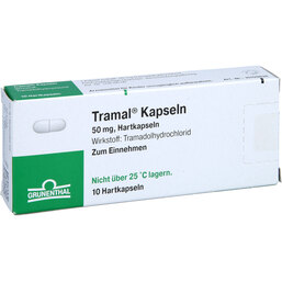 Abbildung: Tramal Hartkapseln 10 St, Hartkapseln PZN 02256175