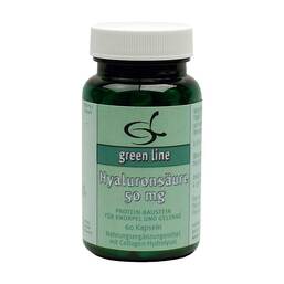 Abbildung: Hyaluronsäure 50 mg Kapseln - green line Kapseln, 60 St PZN 02259328