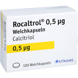 Abbildung: Rocaltrol 0,5 µg Weichkapseln 100 St, Weichkapseln PZN 02259966