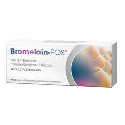 Abbildung: Bromelain POS magensaftresistente Tabletten 30 St, Tabletten magensaftresistent PZN 02259995