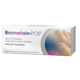 Abbildung: Bromelain POS magensaftresistente Tabletten Tabletten magensaftresistent, 600 St PZN 02260024