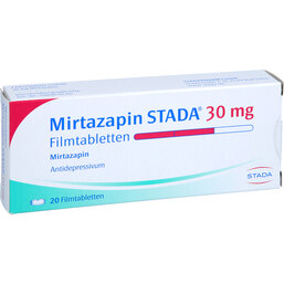 Abbildung: Mirtazapin STADA 30 mg Filmtabletten 20 St, Filmtabletten PZN 02268965