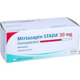 Abbildung: Mirtazapin STADA 30 mg Filmtabletten 100 St, Filmtabletten PZN 02268994