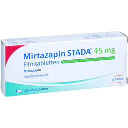 Abbildung: Mirtazapin STADA 45 mg Filmtabletten 20 St, Filmtabletten PZN 02269002