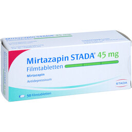 Abbildung: Mirtazapin STADA 45 mg Filmtabletten 50 St, Filmtabletten PZN 02269019