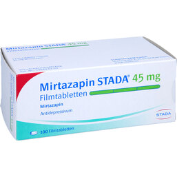 Abbildung: Mirtazapin STADA 45 mg Filmtabletten 100 St, Filmtabletten PZN 02269108