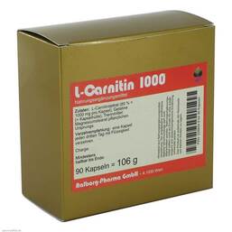 Abbildung: L-Carnitin 1000 Kapseln Kapseln, 90 St PZN 02288548