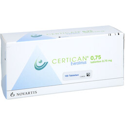 Abbildung: Certican 0,75 mg Tabletten 100 St, Tabletten PZN 02330954