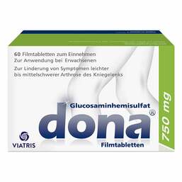 Abbildung: Dona 750 mg Filmtabletten Filmtabletten, 60 St PZN 02334389
